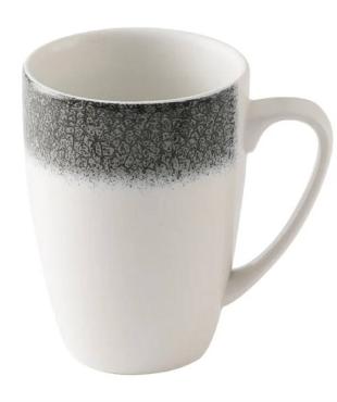 Churchill HX123 Studio Prints Raku Quartz Black Profile Mugs 355ml (12 Pack)