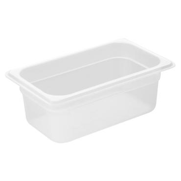 Nisbets Essentials HZ342 Polypropylene 1/4 Gastronorm Container 100mm