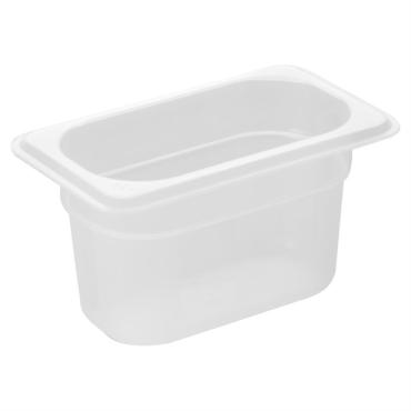 Nisbets Essentials HZ346 Polypropylene 1/9 Gastronorm Container 100mm