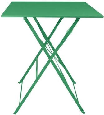 Bolero HZ366 Perth Pavement Style Square Table Forest Green 600x600mm
