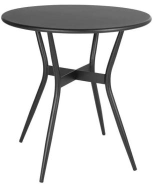 Bolero HZ599 Santiago Outdoor Table Black 690mm