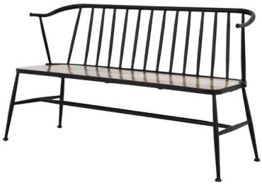 Bolero HZ825 Alma Curved Back Slatted Bench 