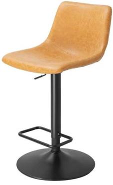 Bolero HZ895 Diego Adjustable Bar Chairs Vintage Camel (2 Pack)
