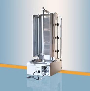 I3G Narrow 3 Burner Integrated Gas Kebab Machine N/LPG