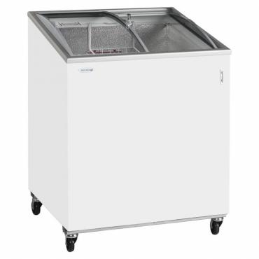 Tefcold IC201SCEB Sliding Curved & Angled Lid Chest Freezer - 176 Litre