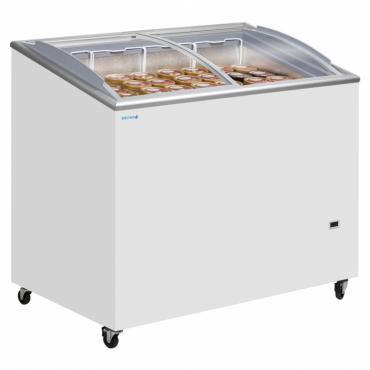 Tefcold IC300SCEB Sliding Curved & Angled Lid Chest Freezer - 264 Litre