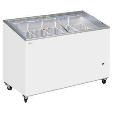 Tefcold IC400SCEB Sliding Curved & Angled Lid Chest Freezer - 352 Litre