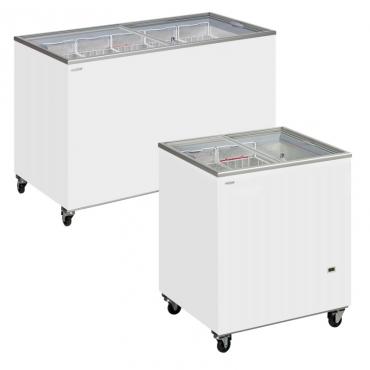 Tefcold IC500SC Sliding Flat Glass Lid Chest Freezer - 491 Litre