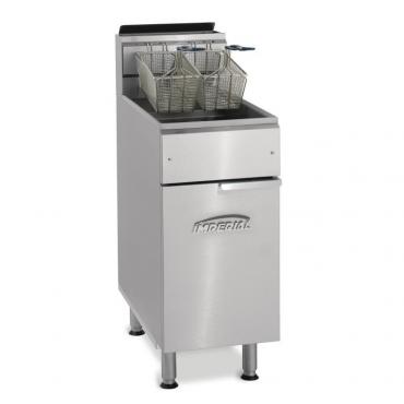 Imperial IFS-40-OP Single Tank Twin Basket Gas Fryer - 22 Ltr Capacity