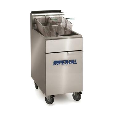 Imperial IFS-75-OP 41 Litre Single Tank Twin Basket Open Pot Gas Fryer