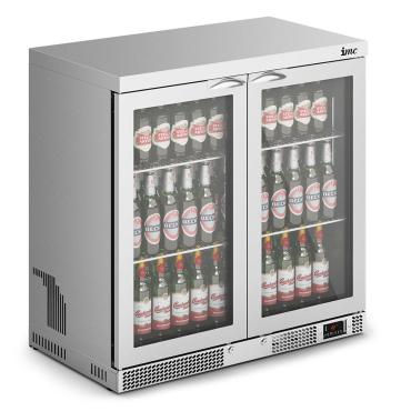 IMC Mistral M90 Premium Stainless Steel Undercounter Double Door Bottle Cooler