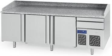 Infrico MP2300 Commercial Granite Top 3 Door Refrigerated Prep Counter 