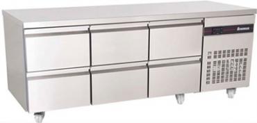 Inomak PN222-HC Commercial 6 Drawer Gastronorm Refrigerated Prep Counter 