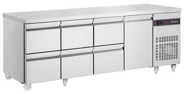 Inomak PN2229-HC 1 Door, 6 Drawer Refrigerated Prep Counter