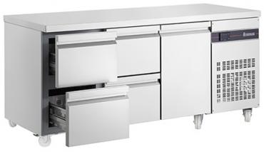 Inomak PN229-HC 1 Door, 4 Drawer Refrigerated Prep Counter 