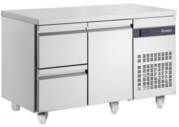 Inomak PN29-HC Commercial 1 Door, 2 Drawer Refrigerated Prep Counter 