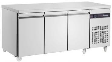 Inomak SL999-HC Commercial 3 Door Refrigerated Slimline Prep Counter