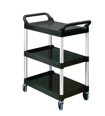 J818 Rubbermaid Compact Utility Trolley Black