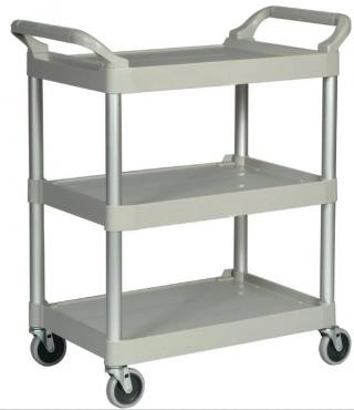 J837 Rubbermaid Compact Utility Trolley White.