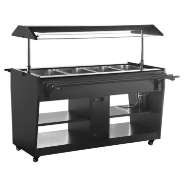 Buffalo JA179 Heated Buffet Bar Black