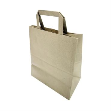 Fiesta Recyclable JA529 Flat Handle Paper Bags Brown (250 Pack)