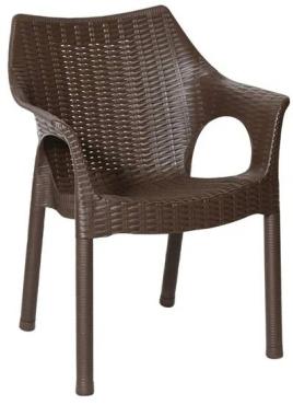 Bolero JA911 Elements Polypropylene Armchairs Dark Brown (4 Pack)