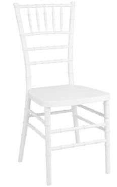 Bolero JA998 Chiavari Polypropylene Chairs White (4 Pack)