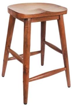 Bolero JB863 Halsbury Curved Mango Wood Stools (2 Pack)