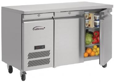 Williams HJC2-SA Jade Commercial 2 Door Refrigerated Prep Counter