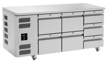 Williams Jade HJC3-SA-DR Commercial Refrigerated Prep Counter With Drawers