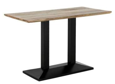 Bolero JE894 Loft Rectangle Dining Table with Wooden Top