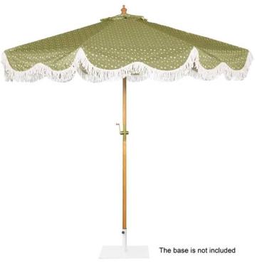 Bolero JE965 Sicily Round Parasol 2.5m Diameter Green Mix