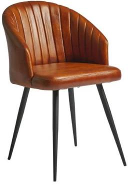 Brooklyn JM470 Bruciato Leather Tub Chair Tan