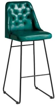 Harland JM475 Leather Bar Stool Vintage Blue