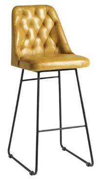 Harland JM476 Leather Bar Stool Vintage Gold