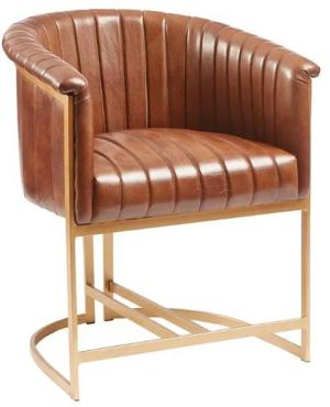 Nolan JM478 Leather Armchair Pecan Brown