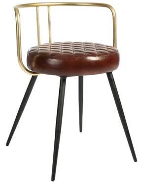 Aulenti JM482 Leather Low Cocktail Stool Claret Red