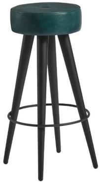 Malibu JM493 Leather Stool Vintage Blue