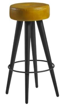 Malibu JM494 Leather Stool Vintage Gold
