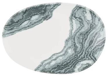 Churchill JN124 Inked Tide Opal Platters Black 345mm x 235mm (6 Pack)