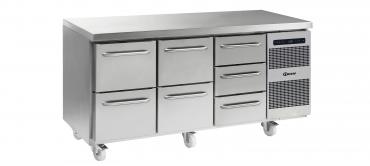Gram Gastro 07 K 1807 CSG A 2D 2D 3D C2 3 Section Refrigerated Commercial Prep Counter With 7 Drawers