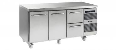 Gram Gastro 07 K 1807 CSG A DL DL 2D C2 3 Section Refrigerated Commercial Prep Counter With 2 Drawers