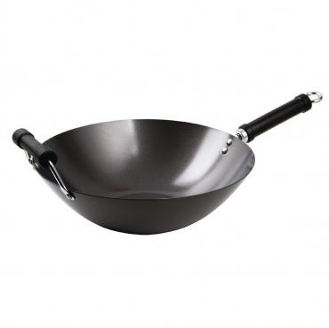 Kitchen Craft K250 non stick flat base wok 356mm