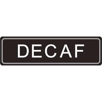 K701 Airpot Decaf label