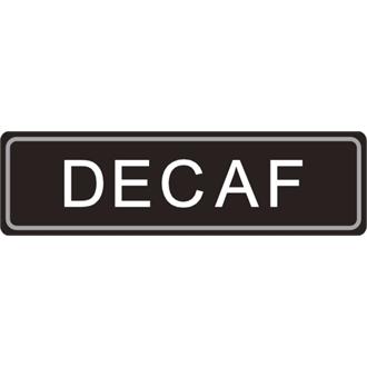 K701 Airpot Decaf label