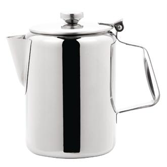 K747 Olympia Concorde Coffee Pot Stainless Steel 32oz
