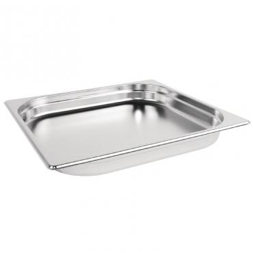 Vogue K810 Stainless Steel 2/3 Gastronorm Pan 40mm
