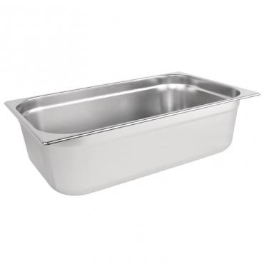 Vogue Stainless Steel 1/1 Gastronorm Pan 150mm - K924