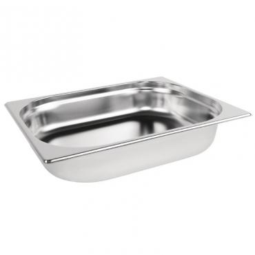 Vogue Stainless Steel 1/2 Gastronorm Pan 65mm - K927