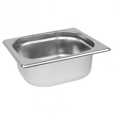 Vogue Stainless Steel 1/6 Gastronorm Pan 65mm - K985 